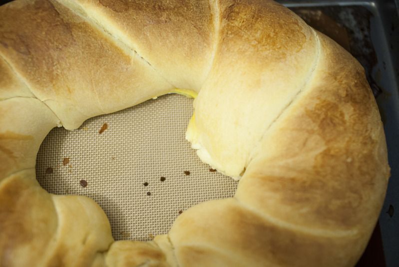 Oh, the Humidity! Brioche King Cake with Apple Cinnamon Cream Cheese